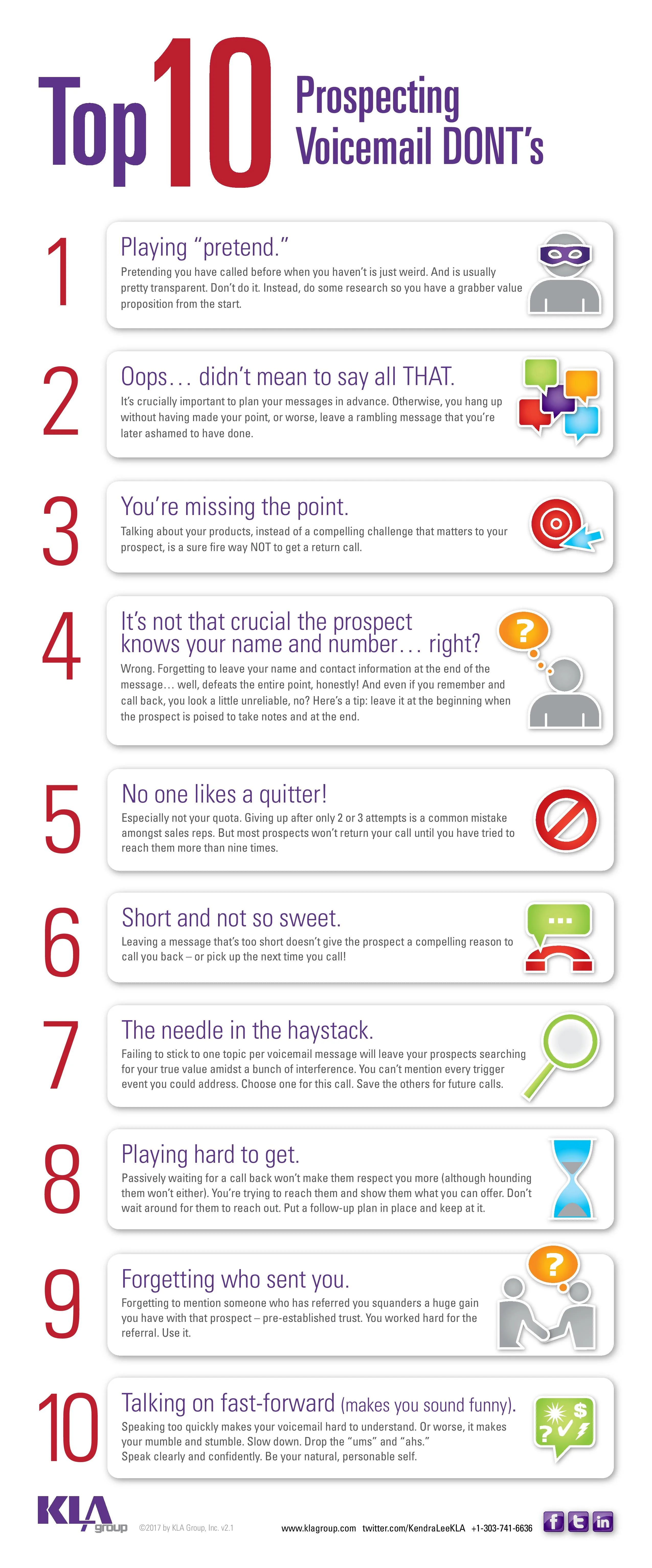 Top Ten Prospecting Voicemail Donts