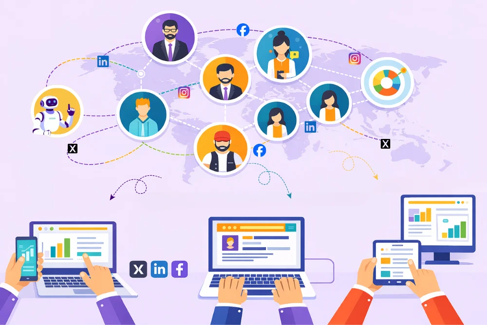 HubSpot CRM captures social media engagement and turns interactions into sales opportunities and pipeline visibility
